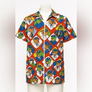 Small Bear SCRUB TOP zip up jacket coat
